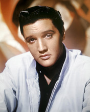 Elvis Presley studio portrait circa 1961 in white zipped jacket 12x18  Poster