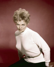 Kim Novak busty glamour pose in tight white sweater 12x18  Poster