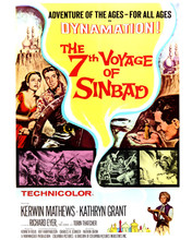 The 7th Voyage of Sinbad Kerwin Mathews movie poster art 12x18  Poster