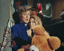 The Italian Job Michael Caine Margaret Blye with giant teddy bear 12x18  Poster