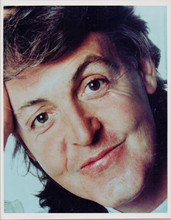 Paul McCartney 1980's 8x10 publicity portrait smiling studio pose