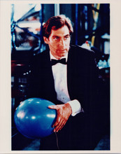 Timothy Dalton as James Bond holding balloon Living Daylights 8x10 photo 1980's