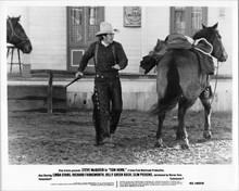 Tom Horn original 1980 8x10 photograph Steve McQueen with horse