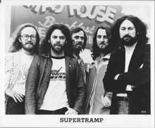 Supertramp 1970's rock group original 8x10 promotional photograph