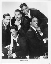 The Temptations 8x10 photo printed in 1970's classic group pose