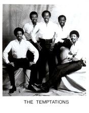 The Temptations music group original 8x10 photo Motown legends