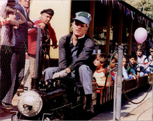 The Jerk Steve Martin onboard kids steam train vintage 8x10 photo from 1990's