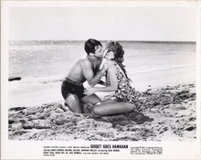Gidget Goes Hawaiian original 1961 8x10 photo Deborah Walley James Darren kiss
