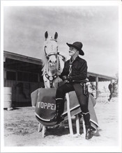 William Boyd as Hopalong Cassidy with Topper his horse 8x10 vintage photo