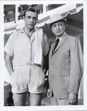 Goldfinger 8x10 photo Sean Connery in classic towelling pool outfit