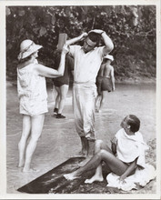 Dr No original 8x10 press photo on set Sean Connery ursula Andress in make-up