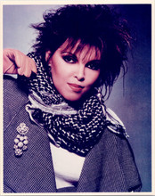 Pat Benatar vintage 1970's 8x10 photo in black and white jacket and scarf