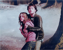 Harry Potter 8x10 photo Daniel Radcliffe protects Emma Watson