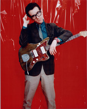 Elvis Costello 8x10 publicity photo with his guitar circa 1970's