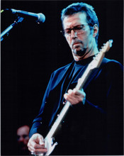 Eric Clapton 1990's performing in concert playing guitar 8x10 photo