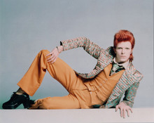David Bowie in Ziggy Stardust period 8x10 photo full length in orange suit