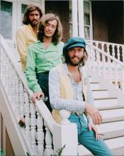 The Bee Gees 8x10 press photo posing on steps circa 1976
