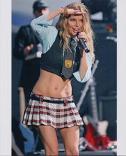 Fergie Duhamel 8x10 press photo in concert wearing sexy short Scottish skirt