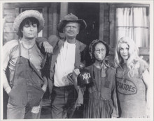 The Beverly Hillbillies TV series 8x10 cast photo Buddy Ebsen & family by house