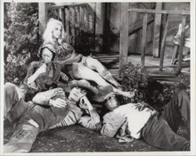 The Beverly Hillbillies TV series 8x10 photo The Clampett family asleep in yard