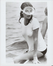 Jacqueline Bissett revealing breasts in wet white t-shirt The Deep 8x10 photo