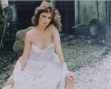 Susan Sarandon sexy pose in white dress exposing breasts Pretty Baby 8x10 photo