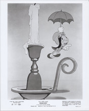 Pinocchio original re-release Disney 1971 8x10 photo Jiminy Cricket umbrella