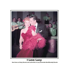 Lucille Ball Desi Arnaz classic on stage performing with band 8x10 photo