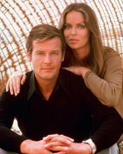 Spy Who Loved Me Barbara Bach Roger Moore publicity pose 8x10 photo