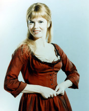 Shani Wallis as Nancy in low cut red dance hall dress Oliver 8x10 photo