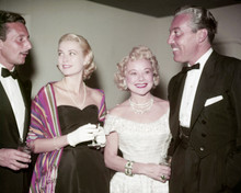Grace Kelly candid 1950's attending Hollywood event with 3 others 8x10 photo