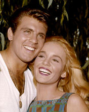 Tuesday Weld 1960's with big smile poses with Fabian Forte 8x10 photo