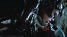 Batman Returns Michelle Pfeiffer as Catwoman licks Michael Keaton 8x10 photo