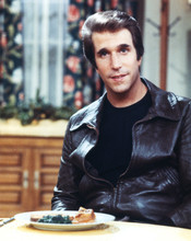 Happy Days Henry Winkler as The Fonz in Cunningham kitchen 8x10 photo