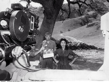 Sophia Loren rare scene filming on set on location 8x10 photo