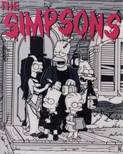 The Simpsons TV series 8x10 promotional photo dressed as The Munsters