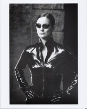 The Matrix Reloaded 8x10 photo Carrie Ann Moss in black outfit