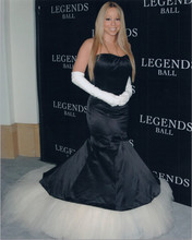 Mariah Carey 1990's 8x10 press photo attending Legends Ball in black dress