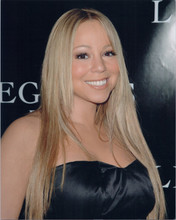 Mariah Carey beautiful smile in busty black dress 8x10 press photo 1990's