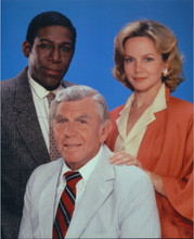 Matlock TV series cast pose Andy Griffith Linda Purl Kene Holliday 8x10 photo