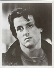 Rocky original 1976 8x10 photo Sylvester Stallone in leather jacket