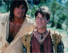 Hercules TV series Kevin Sorbo in scene with unidentified actor 8x10 photo