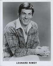 Leonard Nimoy original 1970's 8x10 photo publicity portrait smiling