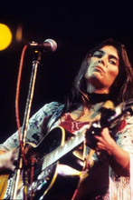 Emmylou Harris 1970's in concert playing guitar 4x6 inch photo