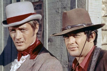 Lancer TV series James Stacy Wayne Maunder in western town 4x6 inch photo