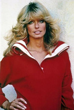 Farrah Fawcett Charlie's Angels era wears red shirt 4x6 inch photo