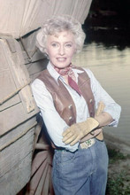 Barbara Stanwyck in western waistcoat & jeans The Big Valley 4x6 inch photo