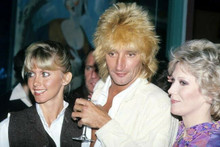 Olivia Newton-John Rod Stewart candid 1970's together at event 4x6 inch photo