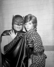 Batman TV series Adam West as Batman poses with Jill St John as Molly 8x10 photo