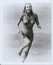 Bo Derek runs along beach in water in swimsuit classic pose 10 movie 8x10 photo
